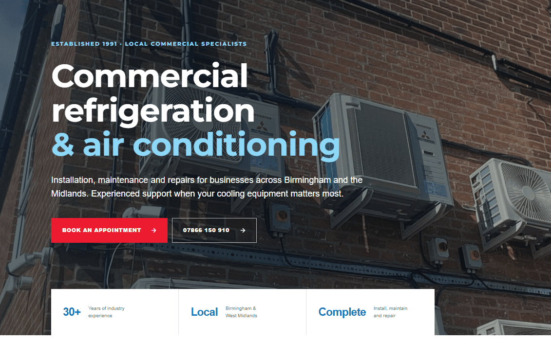 JM Maintenance Services website design